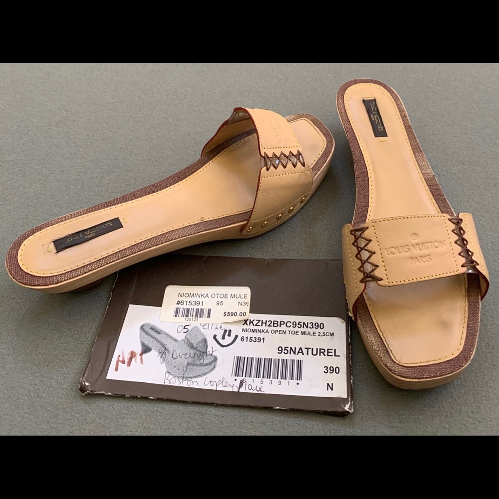 Vintage Louis Vuitton slides- pre loved